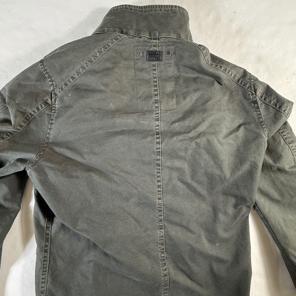 G Star Raw Men's Medium Military Field Jacket Olive Green Utility Cargo - Picture 4 of 10